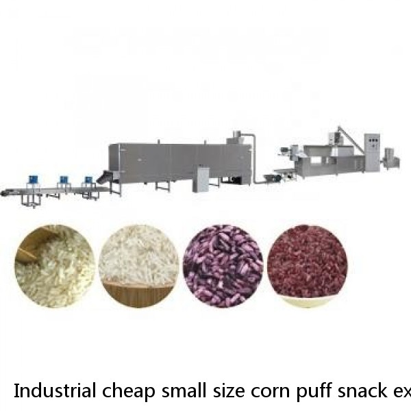 Industrial cheap small size corn puff snack extruder/puffed rice machine/grain Rice bulking puffing machine with 7 10 14mould